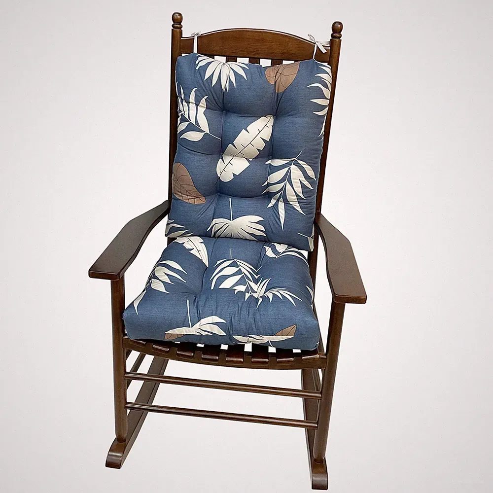 2Pcs Rocking Chair Cushion Outdoor Patio Chair Cushions Replaceable Seat Cushion