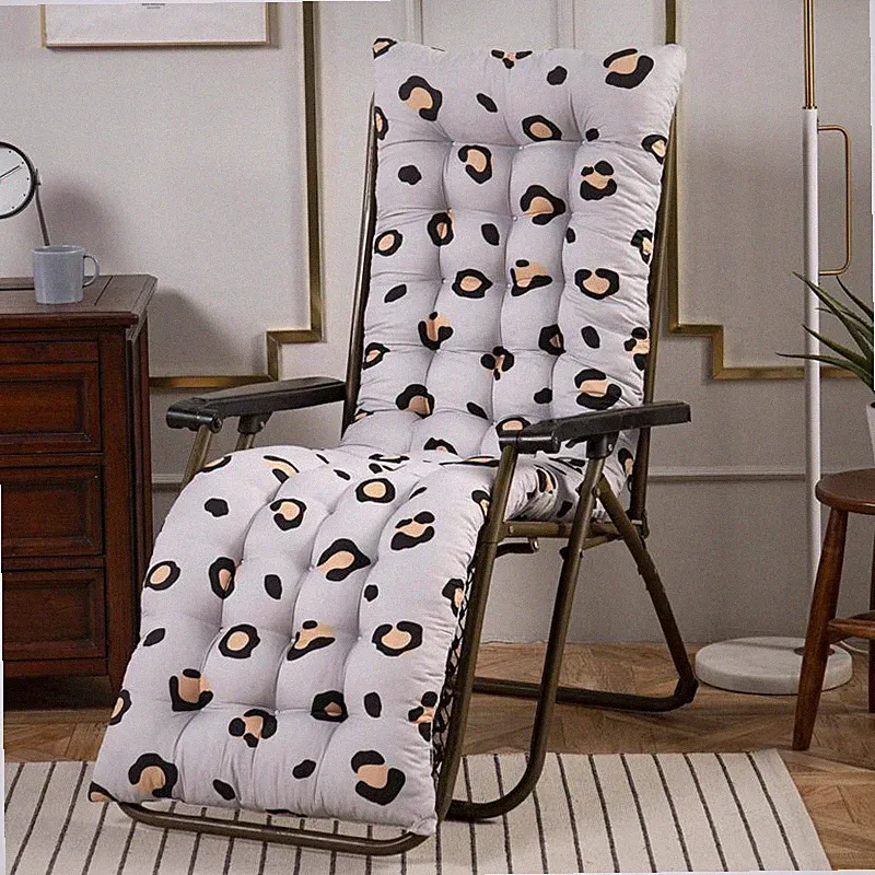Deck Chair Cushion Lounge Tufted Chaise High Back Padded Outdoor Indoor Recliner